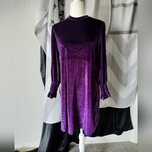 Royal Purple velour dress